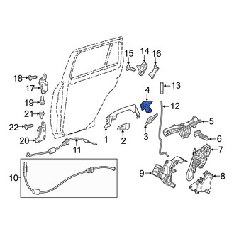 Mercedes-Benz OE - Front Right Exterior Door Handle Cover