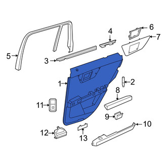 Mercedes-Benz OE - Front Right Inner Door Interior Trim Panel