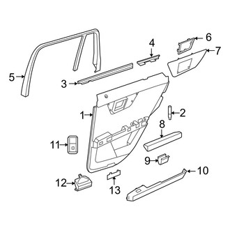 Mercedes-Benz OE - Rear Door - Interior Trim