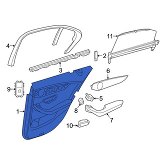 Mercedes-Benz OE - Front Left Inner Door Interior Trim Panel