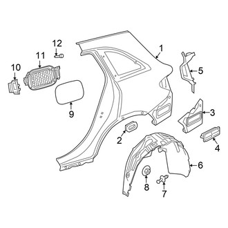 Mercedes-Benz OE - Quarter Panel & Components (Sport Utility X253 Body Code)