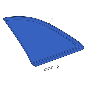 Mercedes-Benz OE - Rear Left Quarter Glass