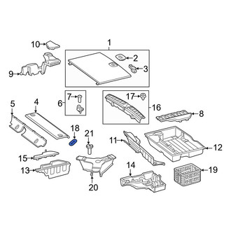 Mercedes-Benz OE - Rear Deck Lid Latch Cover