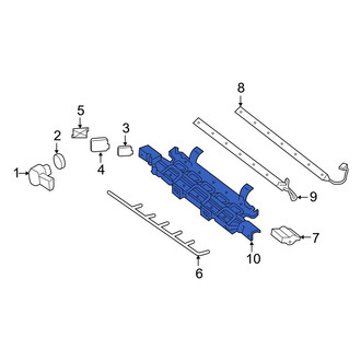 Mercedes-Benz OE - Rear Center Bumper Cover Bracket