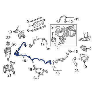 Mercedes-Benz OE - Turbocharger Coolant Line
