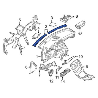 Mercedes-Benz OE - Right Instrument Panel Cover