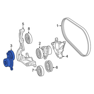 Mercedes-Benz OE - Accessory Drive Belt Tensioner Assembly