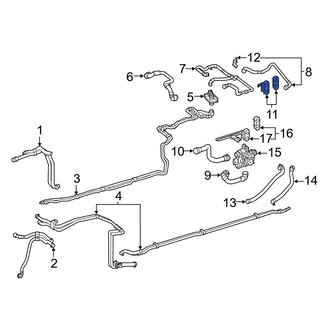 Mercedes-Benz OE - Drive Motor Inverter Radiator Hose Bracket