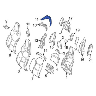 Mercedes-Benz OE - Front Left Outer Headrest Cap