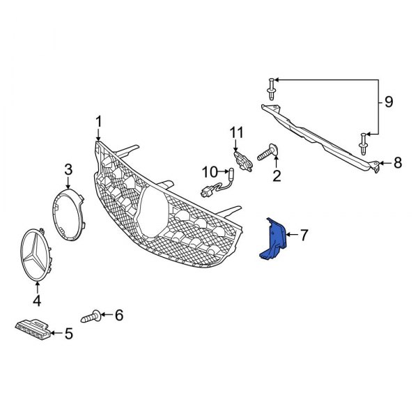 Radiator Support Air Deflector