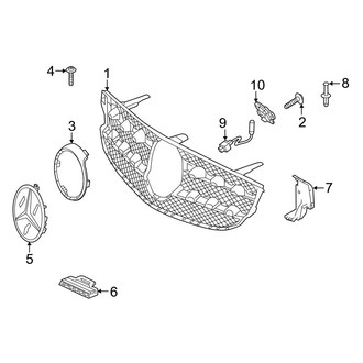 Mercedes-Benz OE - Front Bumper & Grille - Grille & Components