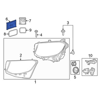 Mercedes-Benz OE - Front Right Headlight Control Module