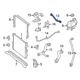 Mercedes-Benz OE - Upper Engine Coolant Overflow Hose