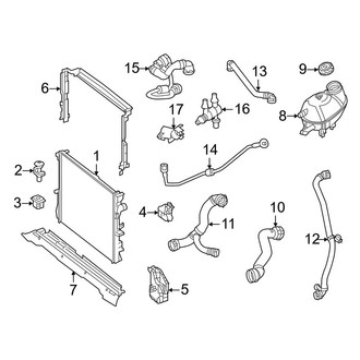 Mercedes-Benz OE - Cooling - Radiator & Components (Engine Cooling), (Base / 4Matic)