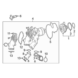 Mercedes-Benz OE - Cooling - Water Pump