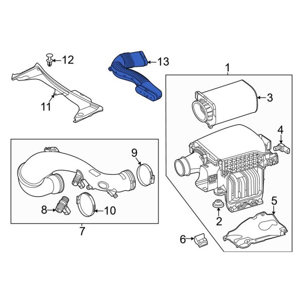 Engine Air Intake Hose