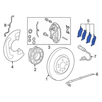 Mercedes-Benz OE - Front Disc Brake Pad Set