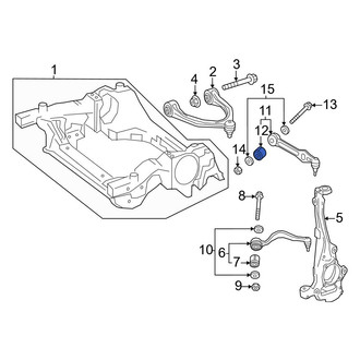 Mercedes-Benz OE - Rear Lower Rearward Outer Suspension Control Arm Bushing