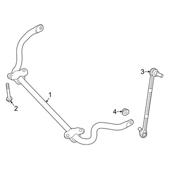 Mercedes-Benz OE - Front Suspension - Stabilizer Bar & Components (RWD)