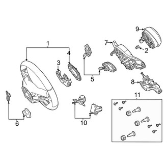 Mercedes-Benz OE - Steering Wheel & Trim (With AMG Performance Wheel), (4Matic)