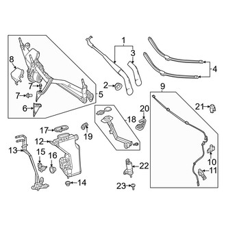 Mercedes-Benz OE - Windshield - Wiper & Washer Components