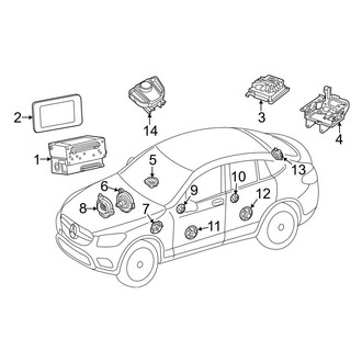Mercedes-Benz OE - Instrument Panel - Sound System