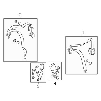 Mercedes-Benz OE - Restraint Systems - Rear Seat Belts