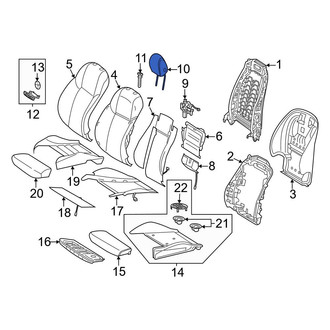 Mercedes-Benz OE - Front Left Headrest