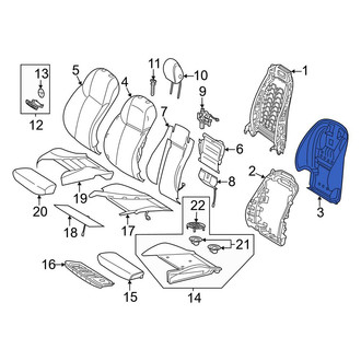 Mercedes-Benz OE - Front Left Seat Back Panel