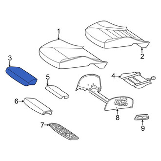Mercedes-Benz OE - Front Left Lower Seat Cover