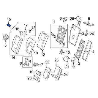 Mercedes-Benz OE - Rear Seat Belt Guide