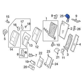 Mercedes-Benz OE - Rear Center Headrest