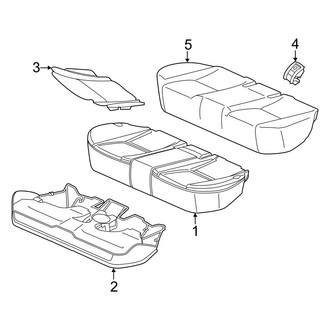 Mercedes-Benz OE - Seats & Tracks - Rear Seat Components (Lower Components)