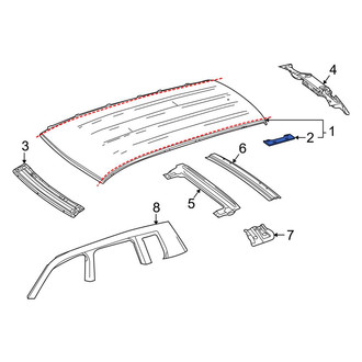 Mercedes-Benz OE - Roof Header Panel Bracket