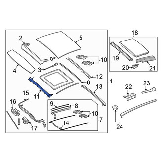 Mercedes-Benz OE - Front Roof Opening Trim