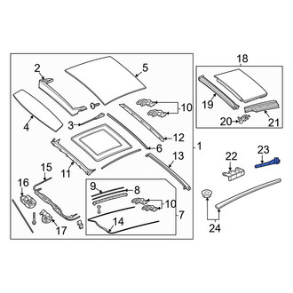 Mercedes-Benz OE - Sunroof Cover Bracket