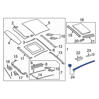 Mercedes-Benz OE - Left Roof Opening Trim