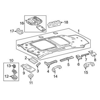 Mercedes-Benz OE - Roof - Interior Trim (With Panoramic Roof)