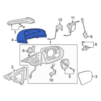 Mercedes-Benz OE - Front Left Door Mirror Cover