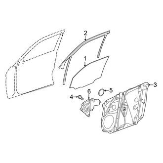 Mercedes-Benz OE - Front Door - Glass & Hardware