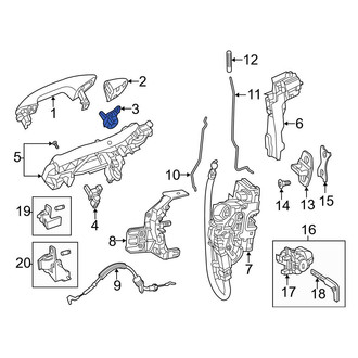 Mercedes-Benz OE - Front Left Outer Exterior Door Handle Cover