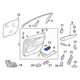 Mercedes-Benz OE - Front Left Inner Interior Door Handle