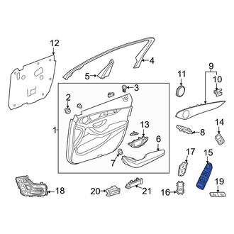 Mercedes-Benz OE - Front Left Door Window Switch