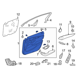 Mercedes-Benz OE - Front Left Inner Door Interior Trim Panel