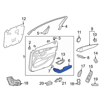 Mercedes-Benz OE - Front Right Door Armrest