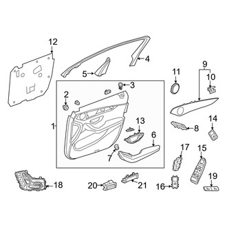 Mercedes-Benz OE - Front Door - Interior Trim