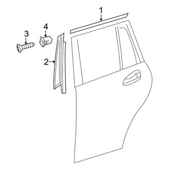 Mercedes-Benz OE - Rear Door - Exterior Trim
