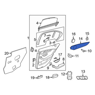 Mercedes-Benz OE - Rear Right Door Trim Molding