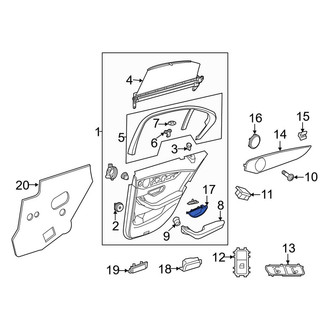 Mercedes-Benz OE - Front Left Inner Interior Door Handle