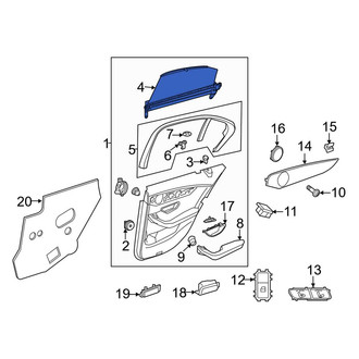 Mercedes-Benz OE - Rear Right Door Glass Sunshade